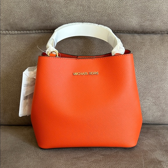 Michael Kors Bold Orange Mini Bag - Picture 1 of 3